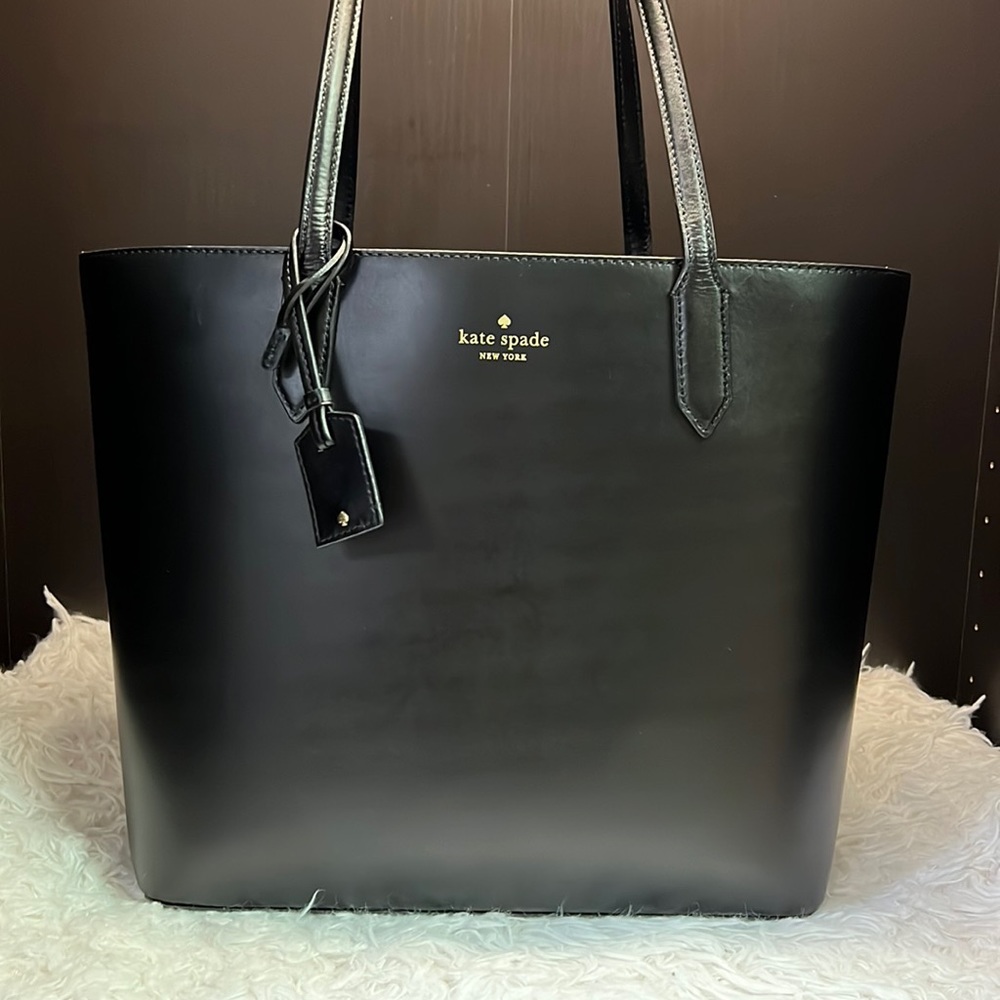 Kate Spade New York Black Leather Tote